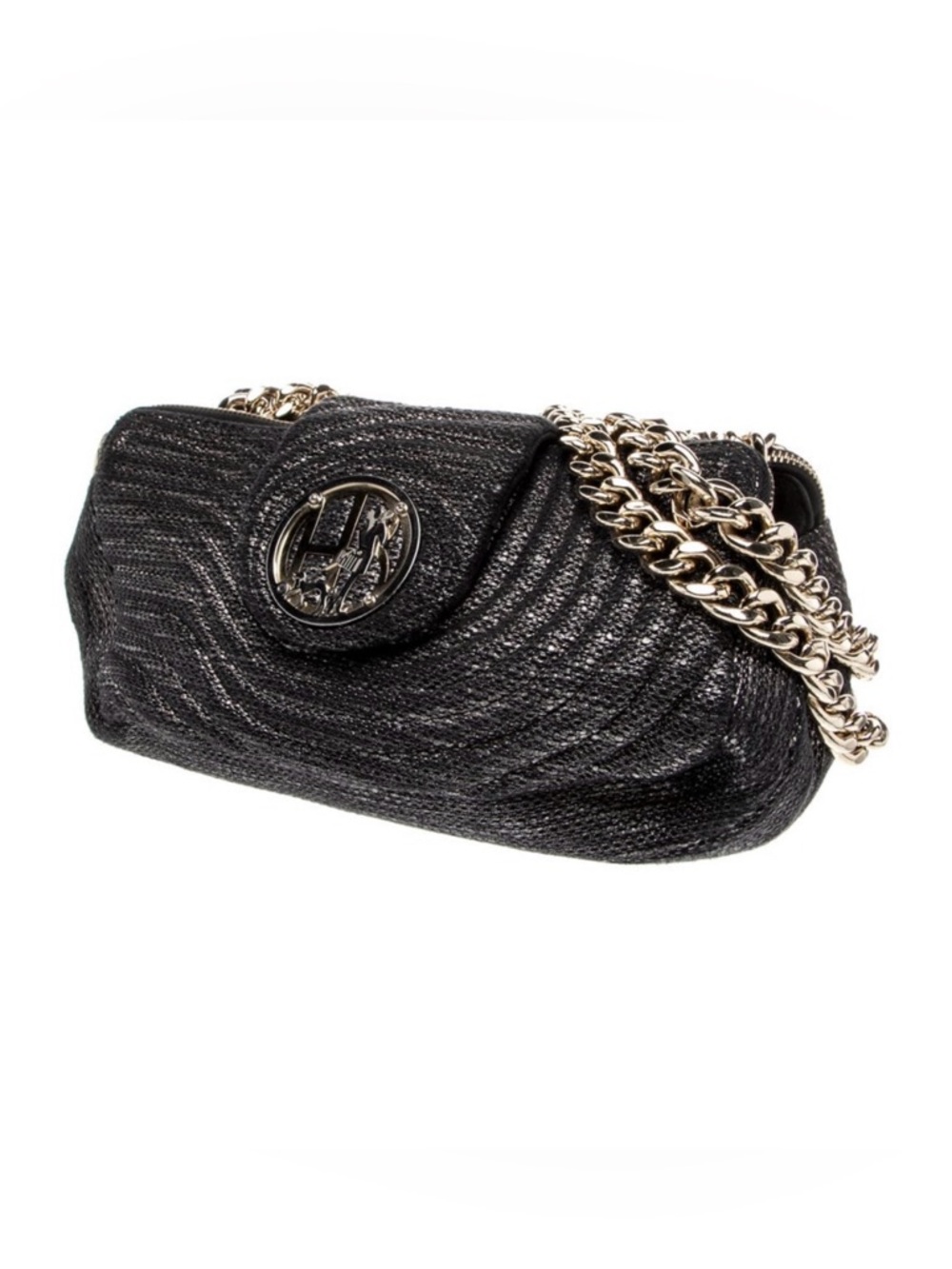 SOLD LIVE! Henri Bendel Black Quilted Raffia Chain Shoulder Bag!